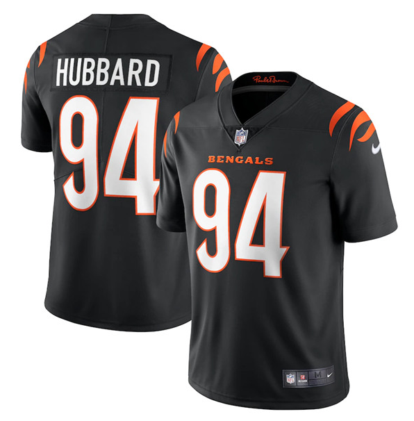 Men's Cincinnati Bengals #94 Sam Hubbard 2021 Black NFL Vapor Untouchable Limited Stitched Jersey Men's Cincinnati Bengals #94 Sam Hubbard 2021 Black NFL Vapor Untouchable Limited Stitched Jersey